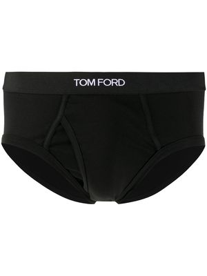 TOM FORD logo waistband briefs - Black