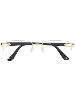 Cartier Eyewear rimless square-frame glasses - Black