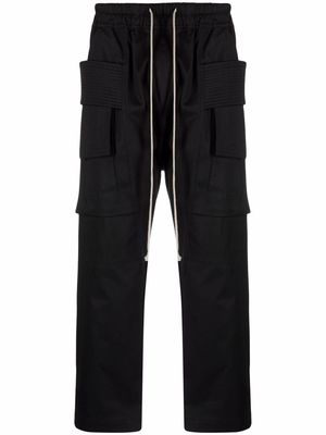 Rick Owens DRKSHDW drop-crotch multi-pocket trousers - Black