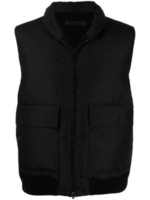 Fear Of God single-breasted padded wool gilet - Black