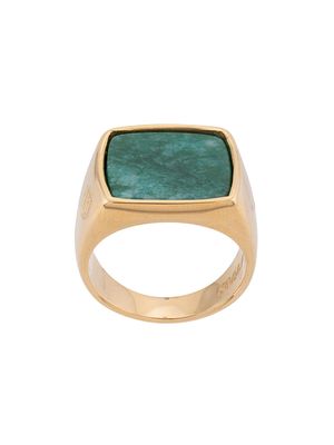 Nialaya Jewelry squared signet ring - Gold