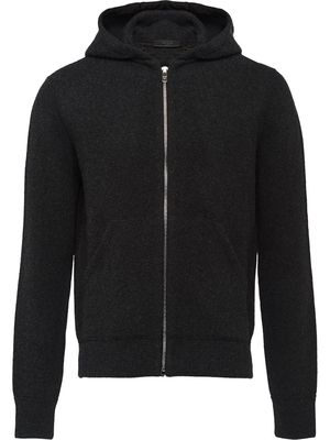 Prada knitted hoodie - Black