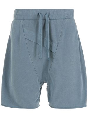 Osklen drop-crotch track shorts - Blue