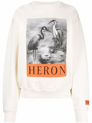 Heron Preston heron-print sweatshirt - White