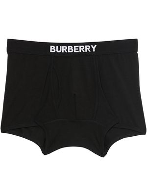 Burberry logo-print boxer shorts - Black