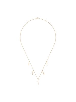 Andrea Fohrman 18K yellow gold diamond lightning charm necklace - Metallic: