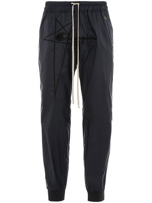 Rick Owens X Champion x Champion logo-embroidered track pants - Black