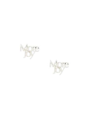 More Joy logo stud earrings - Silver