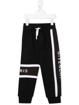 Givenchy Kids logo-print track pants - Black