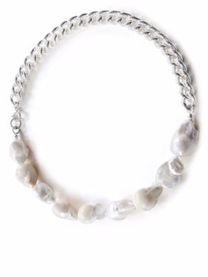 NORMA JEWELLERY Draco pearl necklace - Silver