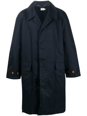 C.P. Company Pre-Owned 1990s belted knee-length coat - Blue