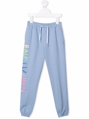 Ralph Lauren Kids logo-embroidered track pants - Blue