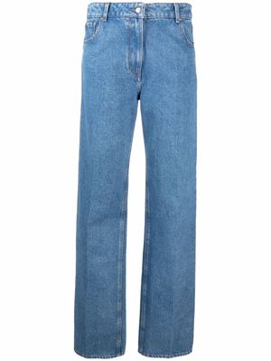 Nina Ricci high-rise straight-leg jeans - Blue
