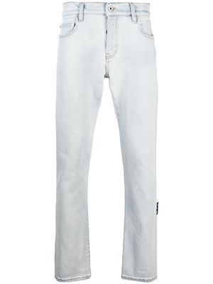 Off-White diag-print detail jeans - Grey