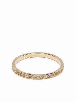 Feidt Paris 9kt yellow gold Antik sapphire wedding ring