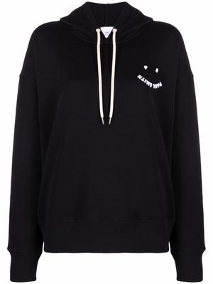 PS Paul Smith smiley face logo print hoodie - Black