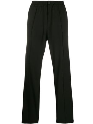 Y-3 plain straight-leg trousers - Black