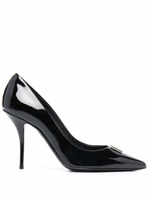 Dolce & Gabbana DG plaque point-toe pumps - Black