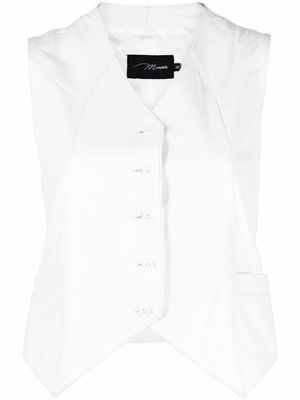 Manokhi button down waistcoat - White