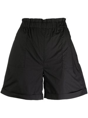 Woolrich gathered-waist shorts - Black