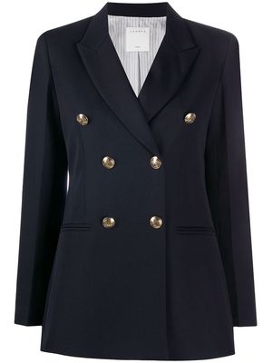 SANDRO double-breasted tailored blazer - Blue