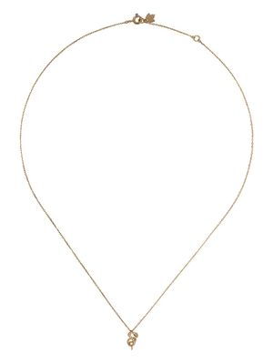 Feidt Paris 18kt yellow gold Serpent Les Éternels diamond pendant necklace