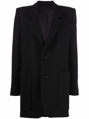 AMI Paris single-breasted wool coat - Black