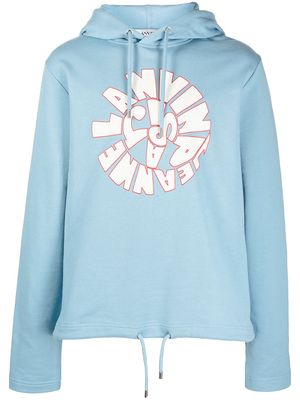 LANVIN logo-print hoodie - Blue