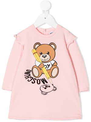 Moschino Kids Teddy Bear sweatshirt dress - Pink