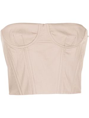 Rokh cotton corset top - Brown