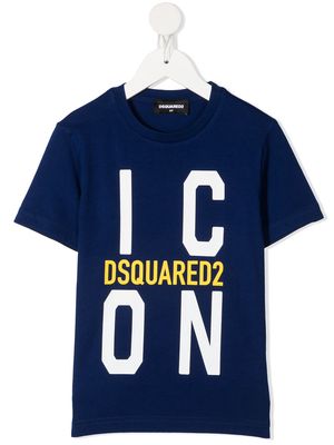 Dsquared2 Kids logo-print short-sleeve T-shirt - Blue