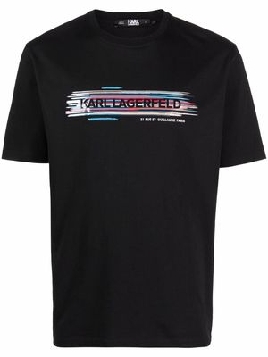 Karl Lagerfeld logo-print cotton T-Shirt - Black