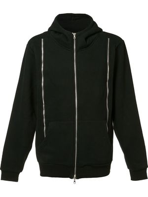 Mostly Heard Rarely Seen zippers hoodie - Black