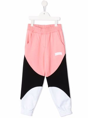 MSGM Kids colour-block track pants - Pink