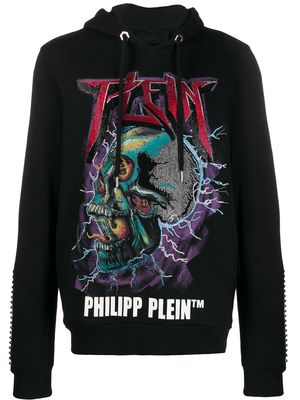 Philipp Plein Skull embellished hoodie - Black