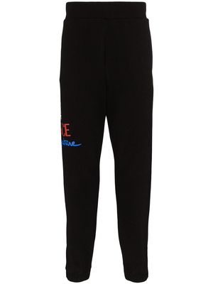 Versace logo print sweatpants - Black