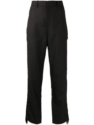 Dion Lee fringe detail trousers - Black