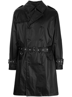 Mastermind World belted trench coat - Black