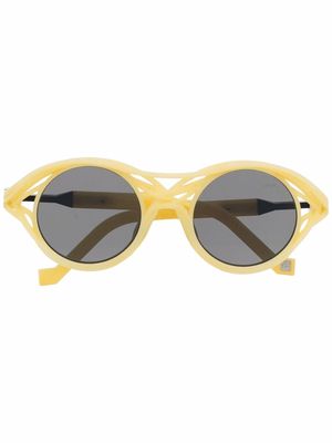 VAVA Eyewear x Kengo Kuma CL0015 round sunglasses - Yellow