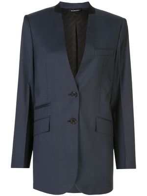 Givenchy collarless single-breasted blazer - Blue