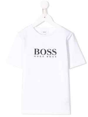 BOSS Kidswear logo print t-shirt - White