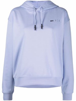 MCQ logo-print pullover hoodie - Purple