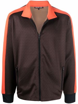 Michael Kors side-stripe detail track jacket - Brown
