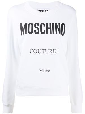 Moschino Couture logo sweatshirt - White