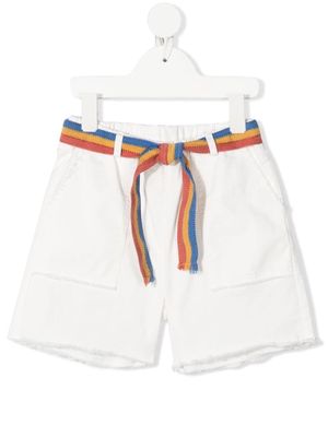 Zhoe & Tobiah belted knee-length shorts - White