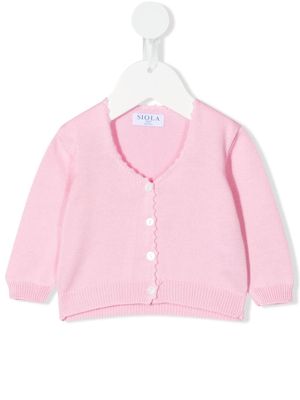Siola cotton-knit cardigan - Pink