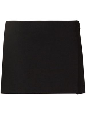 Miaou Micro front-slit miniskirt - Black
