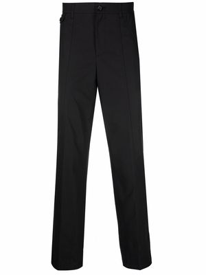 Alexander McQueen straight-leg cotton trousers - Black