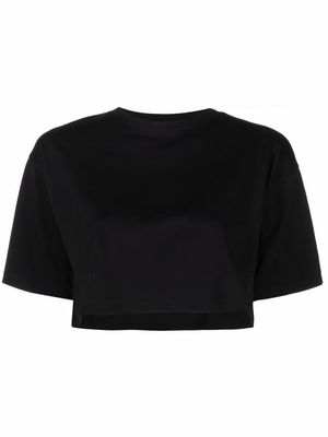 Loulou Studio Gupo short-sleeve cropped T-shirt - Black