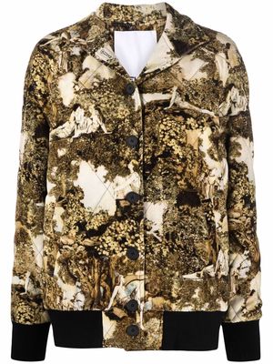 Kenzo abstract-print jacket - Neutrals